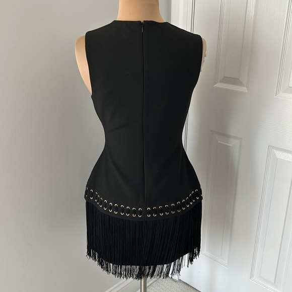 Elizabeth and James Eron Black Fringe Hem Dress - Picture 4 of 9
